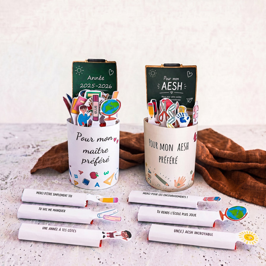 Zwei-Banner-Set Kinder Maxi „Lehrer & Schulbegleiter“ – Druckvorlagen