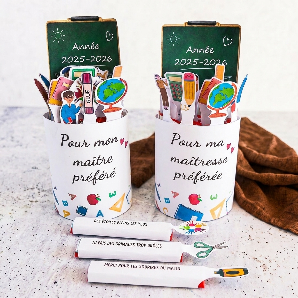 Zwei-Banner-Set Kinder Maxi „Lehrer & Schulbegleiter“ – Druckvorlagen