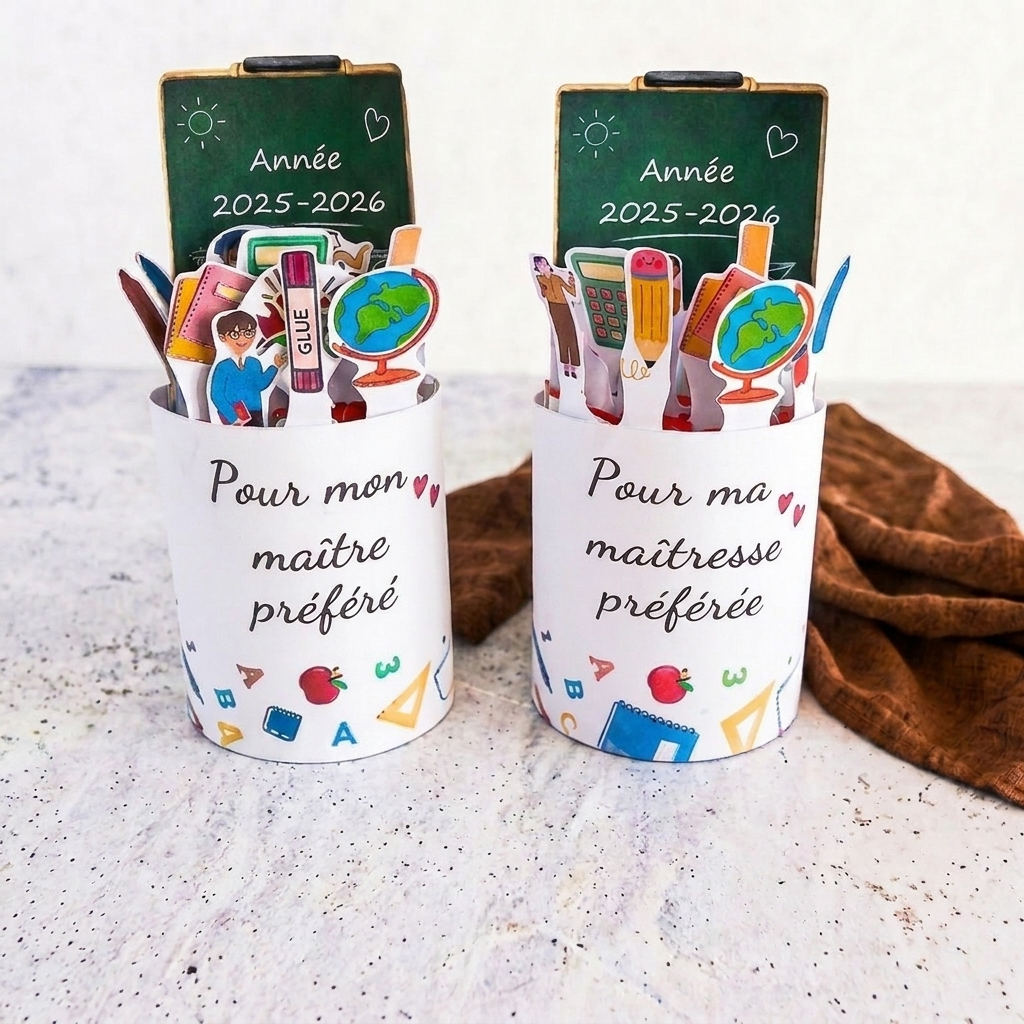 Zwei-Banner-Set Kinder Maxi „Lehrer & Schulbegleiter“ – Druckvorlagen