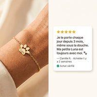 Le Bracelet Patte Gravée - Prénom de Votre Animal