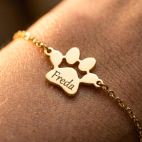 Le Bracelet Patte Gravée - Prénom de Votre Animal